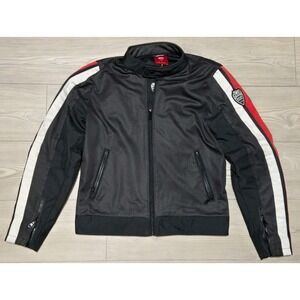 Ducati Jacket Breeze Mesh Mens Size Medium Motorcycle Riding Italy Black